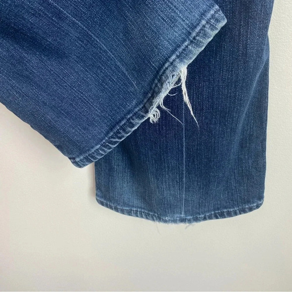 Citizens of Humanity Y2K Low Rise Flare Embroidered Pocket Dark Wash Jeans - Picture 8 of 16